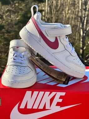 Nike Court Borough Girls Low Casual Sneaker Youth Toddler Little Kids 6C 9C NEW